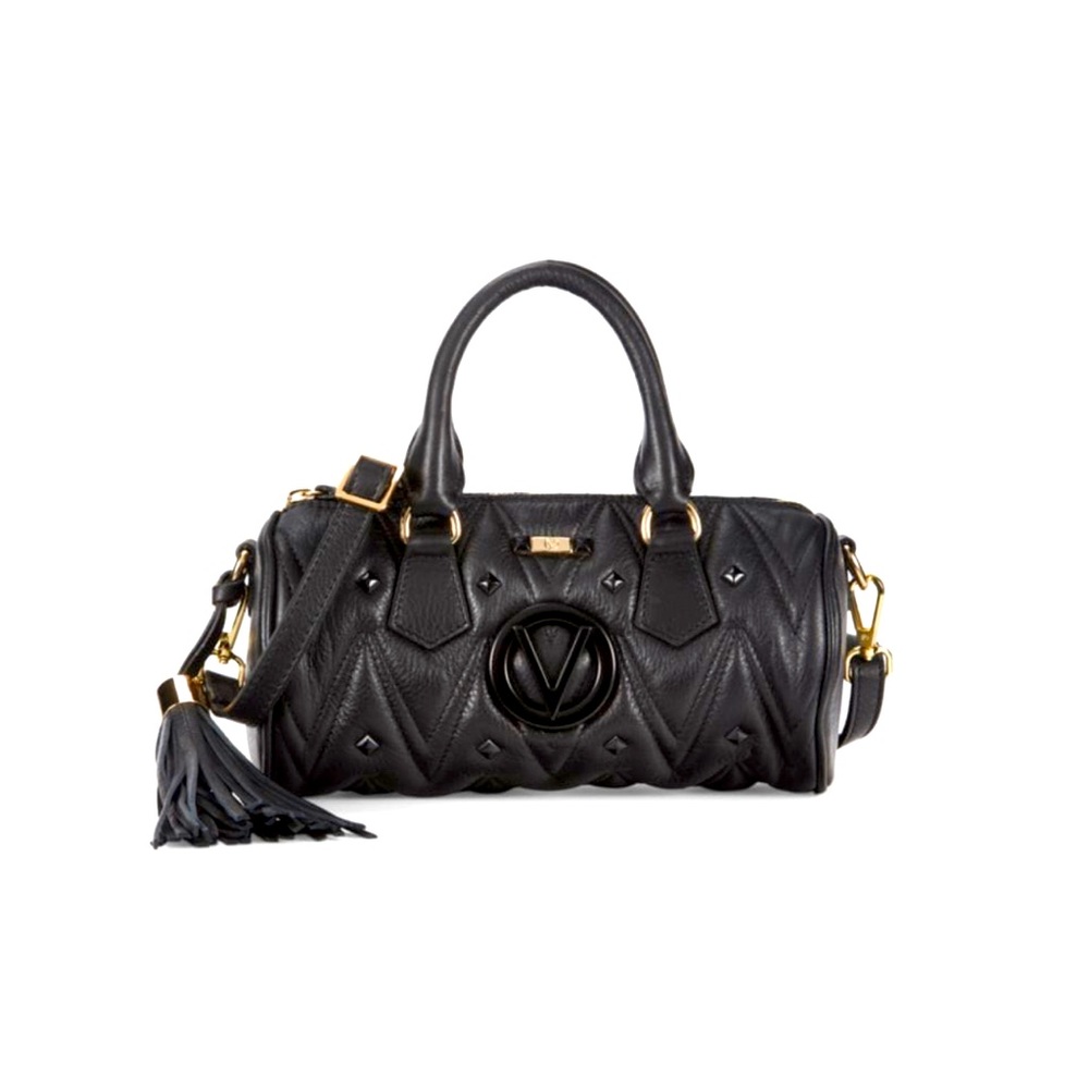 Authentic Valentino Pillow Diamond Quilted Leather Top Handle Bag
